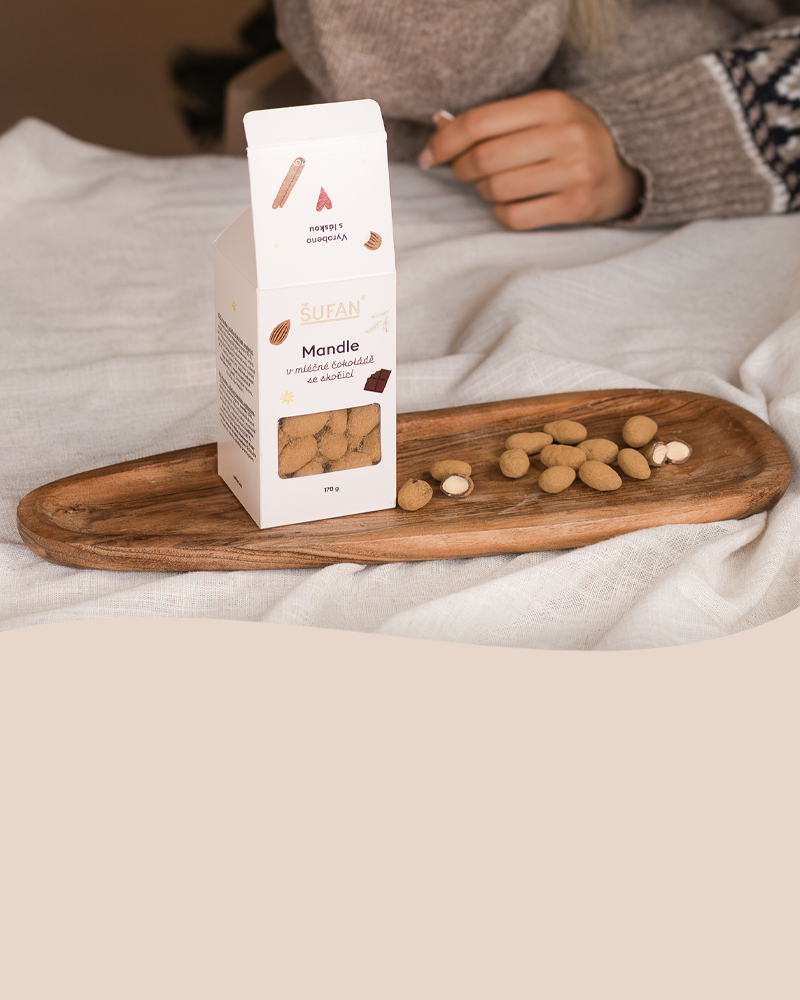 Mandeln in Schokolade